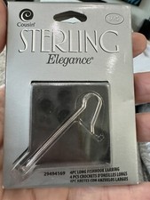 Fish Hook Earwires - Long Hook Ear Wires - Sterling Silver Earring Hooks COUSIN