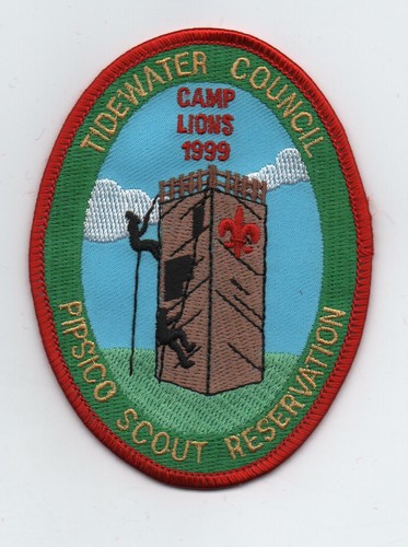 1999 Pipsico Scout Reservation, Camp Lions (Tidewater Council) Patch, Mint