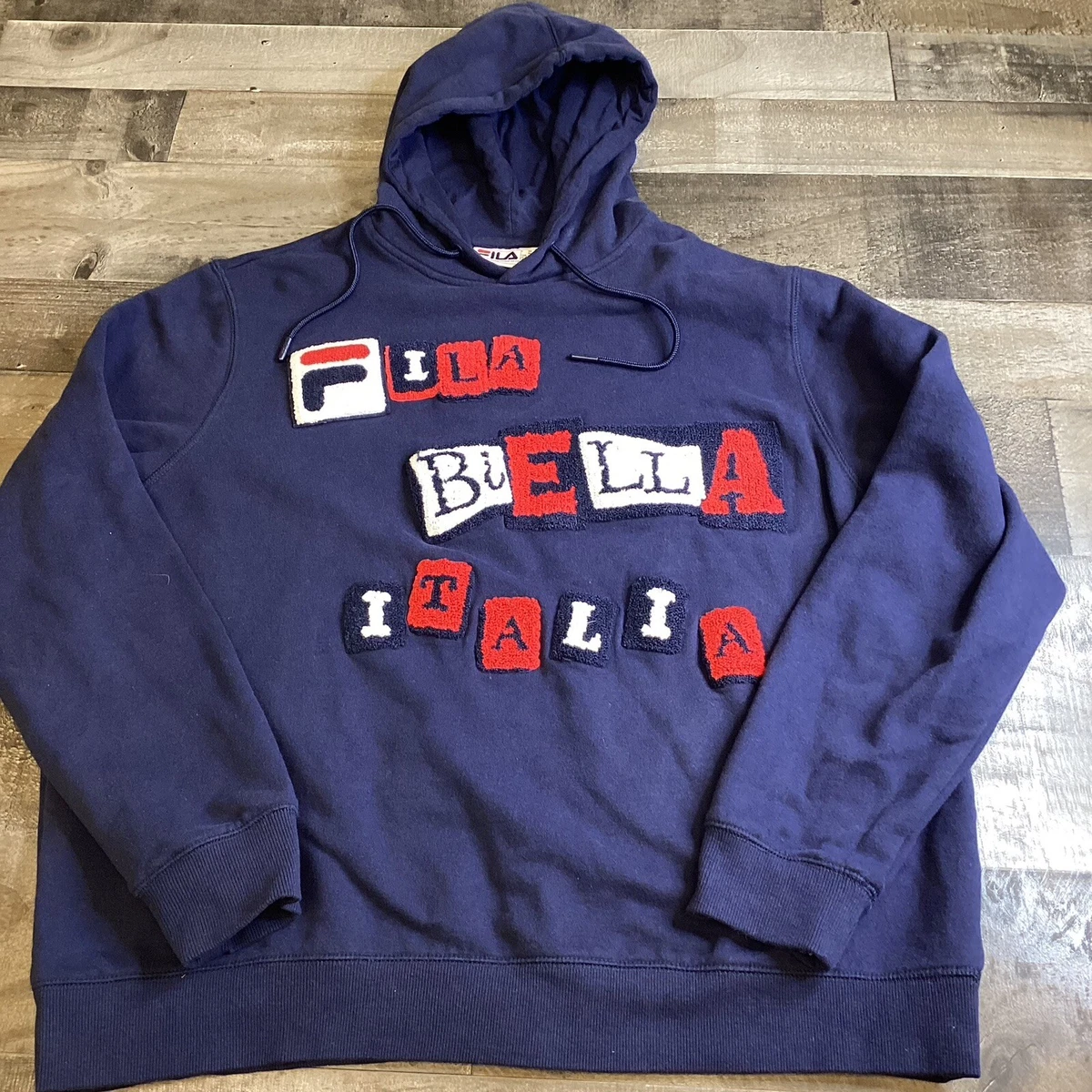 Red hotsell fila hoodie