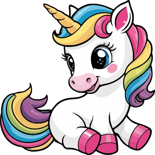 Aufkleber SüßEs Baby Einhorn Autoaufkleber Sticker 20 X 20 Cm Konturschnitt-image