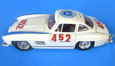 1954 MERCEDES - BENZ 300 SL, BURAGO 1: 24 SCALE TIN CAR - VERY GOOD