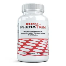 High Performance PhenaTrim Strongest Weight Loss Formula Around (60 Capsules)