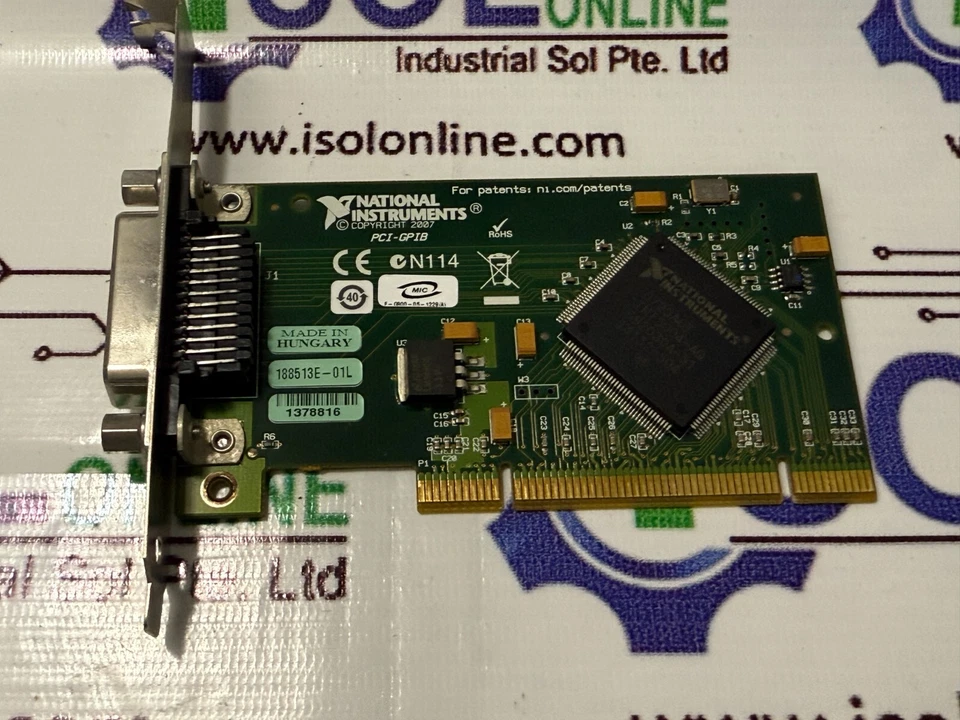 National Instruments PCI-GPIB IEEE 488.2 IF Board 188513E-01L PCB 188515D-01 - Image 4 of 4