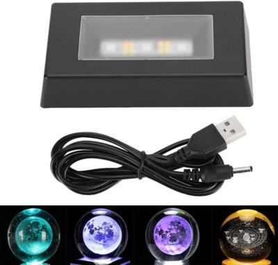 7 Color LED Display Base, Color Changing Light Stand for Crystal Statues Jewelry
