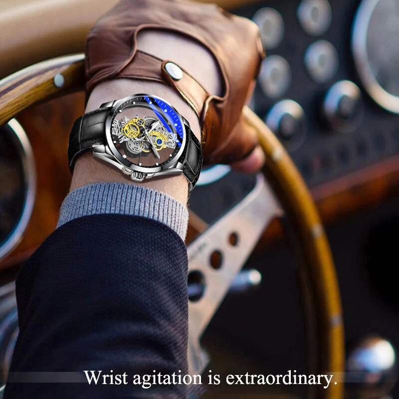 Reloj De Lujo Para Hombre Luxury Men s Skeleton Watch Automatic