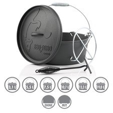 Dutch Oven Gusseisen Topf Feuertopf Gusstopf ...
