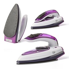 Quest 1000W Travel Steam Iron / Collapsible Ergonomic Handle / 50ml Water Tank