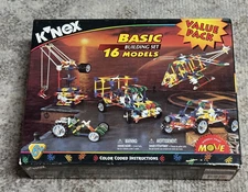 K'NEX Basic Building Set 16 Models #32001 Value Pack Complete w/Instructions