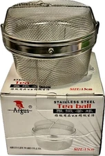 Argus Spice Ball Tea Ball Herb Infuser Extra Large 4.5" D, Stainless Steel