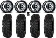ITP Momentum 14" Wheels Milled 28" Roctane ST Tires Textron Wildcat XX