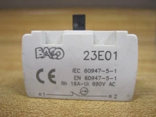 Baco 23-E01 Contact Block 23E01 White