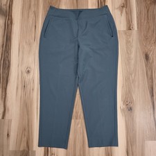 Athleta Endless High Rise Ankle Pants Size 16 Blue Comfort Casual Travel City