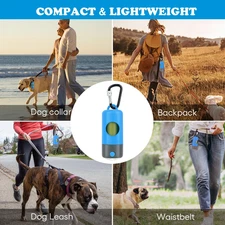 Rechargeable Dog Poop Bag Dispenser With Safety LED Flashlight, Pet Waste Bag...