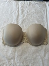 Wacoal 854191 Embrace Lace Underwire Push-up Strapless Bra Size 34D BEIGE