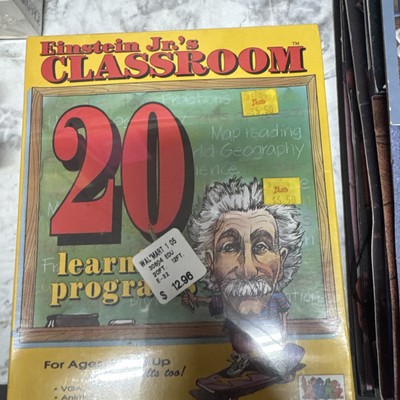 VINTAGE Tandy Einstein Jr.'s Classroom 1992 Dinosoft 3.5, 5.25 Disks 20 Programs