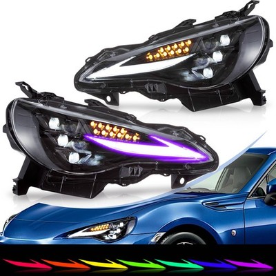 VLAND RGB Voll LED Scheinwerfer für 2012 2020 Toyota GT86 Subaru BRZ Scion FRS