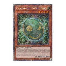 Yu-Gi-Oh! Chronomaly Nebra Disk (Platinum Secret Rare) - Quarter Century Stamped