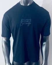 New Armani Exchange Men's Regular  Fit  Logo  Short Sleeve Shirt