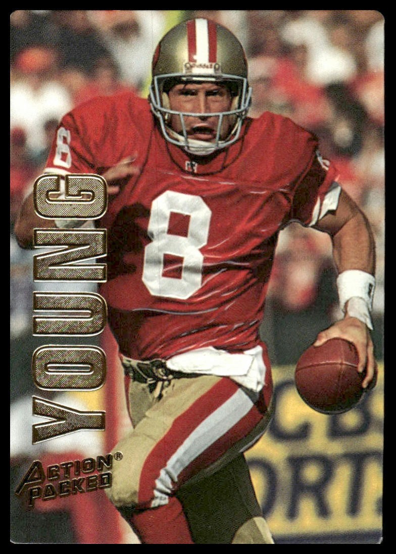 Steve Young 1993 Action Packed #FB3 Prototypes San Francisco 49ers