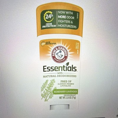 Arm & Hammer Essentials Rosemary Lavender Aluminum-Free Deodorant Stick 2.5 oz