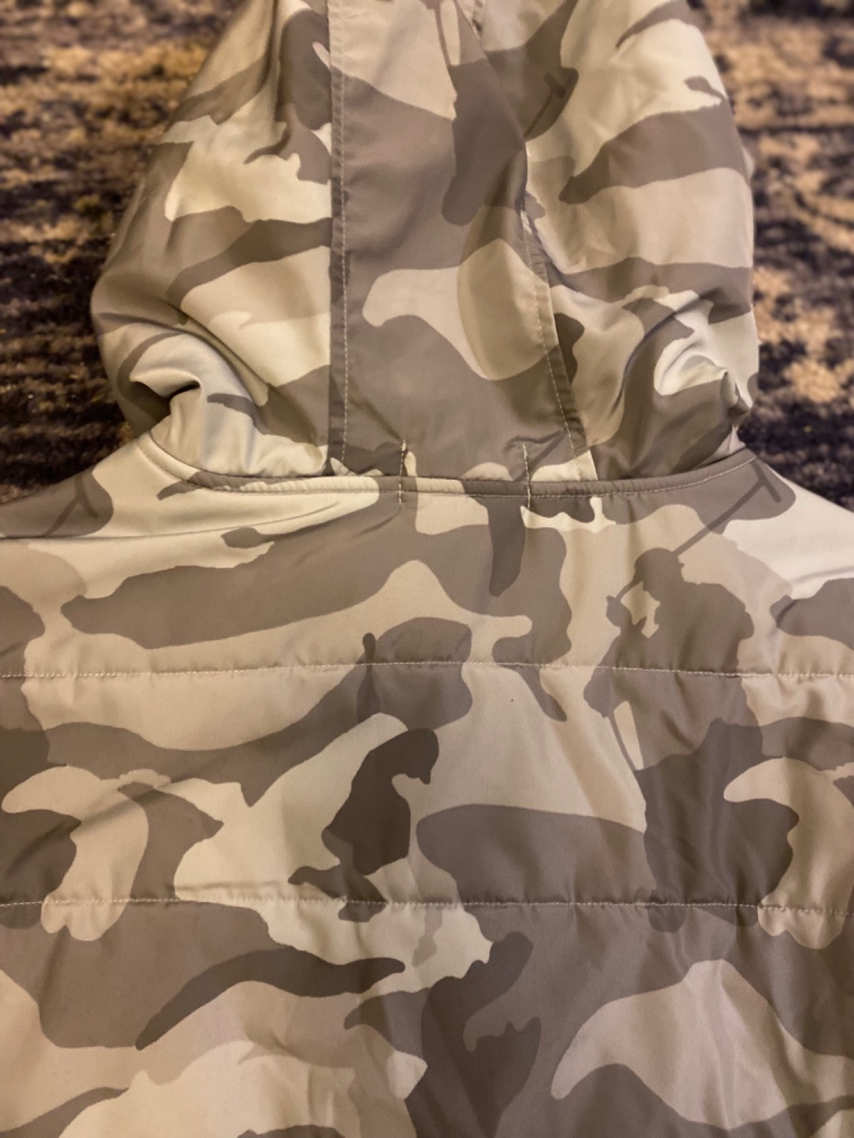 POLO RALPH LAUREN Men's Camo and White Fleece Lined Hoodie Full Zip Sz L image 5