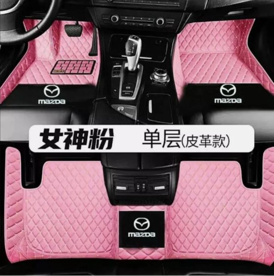Compatível com Mazda todos os modelos tapetes de assoalho de carro tapetes de couro de carga forros de pés luxo - Imagem 2 de 4