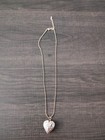 Locket Pendant Necklace - New Goldtone Heart Shape Dog Paw