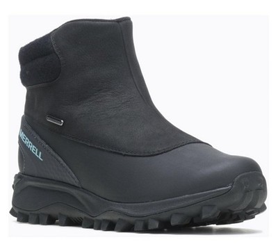 MERRELL womens 8 Thermo Kiruna MID Zip Waterproof Winter BOOTS Wool Insulated
