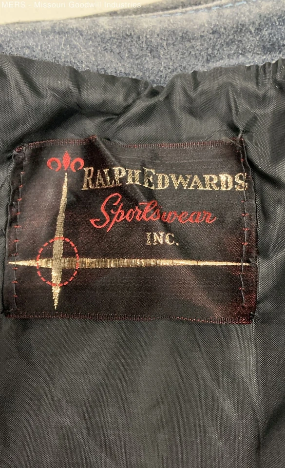 Ralph Edwards Sportswear Men's Blue Suede Button-Down Jacket - No Size - Image 4 of 4