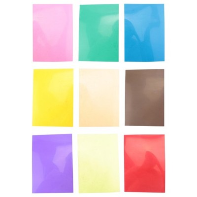 9 Stück Gel Licht Farbkorrektur Farbige Overlays Film Beleuchtung Gel für 6274