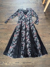 Womens Starina Dress Size M Lace Floral Fairy Vamp Emo Whimsigoth Vintage 90s