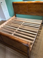 Beautiful Indonesian Hardwood 6FT Super King Double Sleigh Bed |
