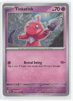 Pokemon Paldea Evolved 102/193 Tinkatink