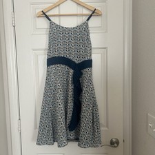 Liberty of London for Target Dress Womenâs Size 6 Sleeveless Floral Ruffle Front