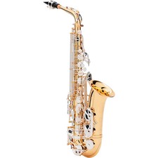 Yamaha 2025 LE Professional Eb Alto Sax Gold Lacquer Silver Plated Keys