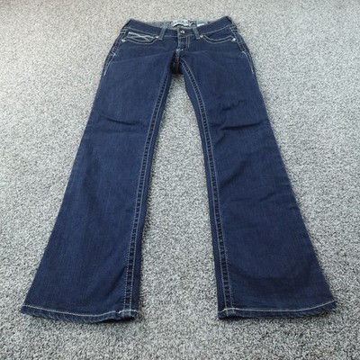 Ariat Jeans Womens 29 Dark Blue Denim Pants Boot Western Rodeo Cowgirl Stretch