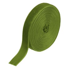 Velvet Ribbon Gift Wrapping 9/16 Inch x 5 Yard Grass Green Single Face Velvet