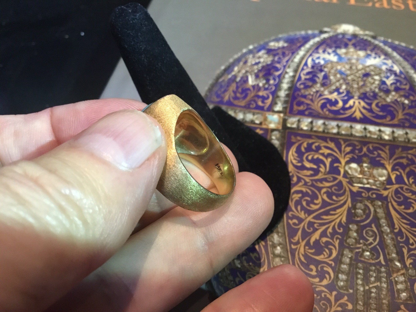 AUTHENTIC VINTAGE SOLID 14KT GOLD-Australian Blac… - image 10