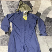 Aerostar Gore-Tex JP-8 Fuel Handler Coverall Men Medium Blue Hooded Workwear NEW