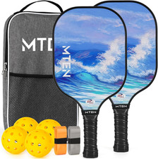 Pickleball Paddles Set of 2/4/1, USAPA Approved Fiberglass Rackets