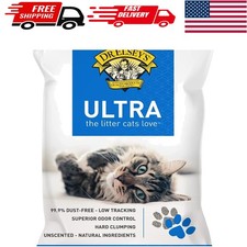 40 lb Unscented Clumping Clay Litter - Ideal for Multi-Cat Homes  Easy Scooping