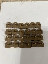 HIGH HEEL Repair TIPS Taps Oak Color DOWEL-LIFTS 15mm 12 PAIR! - Shoe Repair