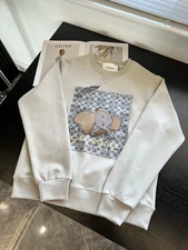 NWT COACH Women’s Hoodies Dumbo sweater  in beige Organic Cotton