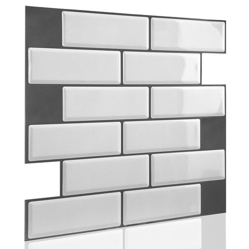 Peel and Stick Tile Backsplash 3D Subway Tiles Calcomanías Pegatinas Cocina Baño - Imagen 55 de 282