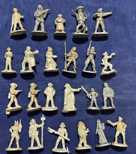 Large Multilisting: Star Wars RPG minis by West End Games: Luke, Leia, Vader, +