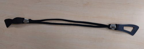 Boho Black Stretch Fashion Belt w/ Silver Accents & Geometric Interlock Clasp Sm - Picture 5 of 5