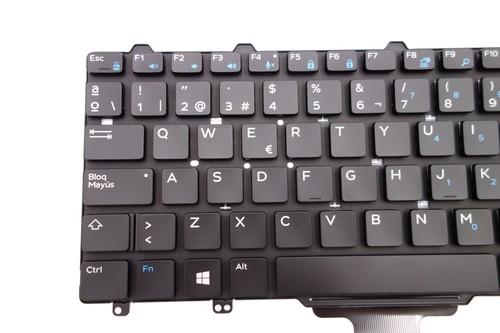 NEW Genuine Dell Latitude E5270 E7270 SPANISH Keyboard QWERTY X52X1 - Zdjęcie 4 z 6