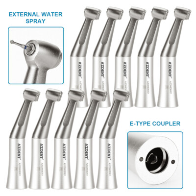 AZDENT Dental Slow Speed Contra Angle Handpiece Push Button For FG 1.6mm Burs