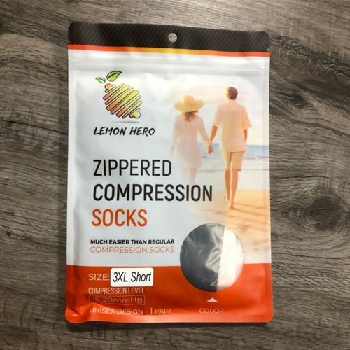 Lemon Hero Zippered Compression Socks 