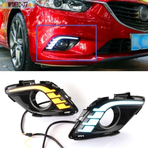 Luces antiniebla indicadoras de giro LED DRL aptas para Mazda 6 2013-2016 - Imagen 2 de 7